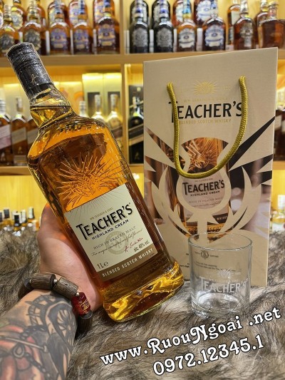 Rượu Teacher's Highland Cream 1L - Hộp Quà Tết 2022